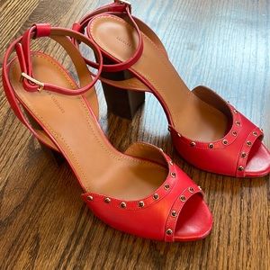 Scanlan Theodore Red Heeled Sandals